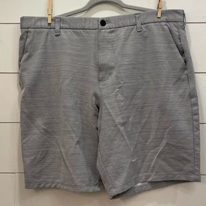Men’s Golf Shorts Gray with Stretch and Stretch Waist, Size 40